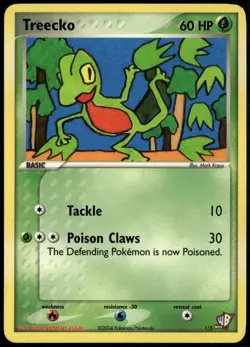 Treecko 1/5 Kids WB Creator Art Contest Pokemon Card LP - Image 1