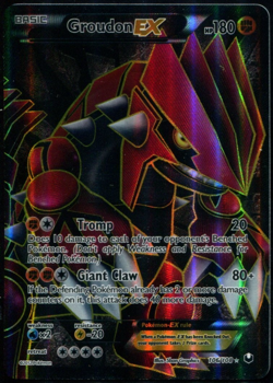 Groudon EX Full Art Dark Explorers 106/108 2012 Pokemon Card MP - Image 1