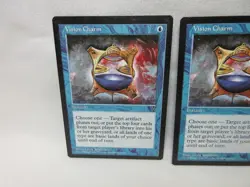 VISION CHARM X2 MAGIC THE GATHERING VISIONS VINTAGE MTG CARD #391 - Image 4