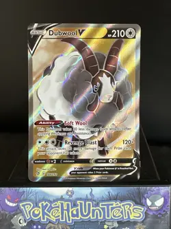Pokemon Card Dubwool V 188/192 Full Art Rebel Clash Near Mint - Image 1