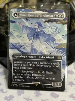 Venat, Heart of Hydaelyn - Borderless - Final Fantasy #329 Rare, NM, MTG - Image 1