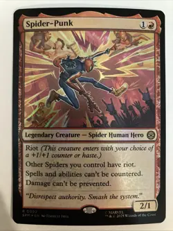Magic The Gathering Marvel's Spider-Man | Spider-Punk Foil | 0092 | R - Image 1