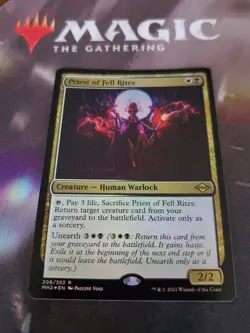 Mtg. Priest of Fell Rites. Foil. Modern Horizons 2. Nm - Image 1