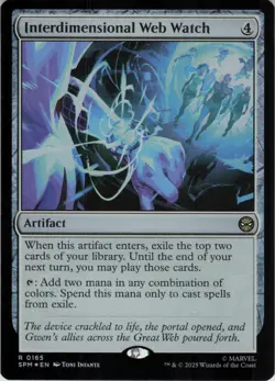 Interdimensional Web Watch R Marvel's Spider-Man 165 NM Foil MTG - Image 1