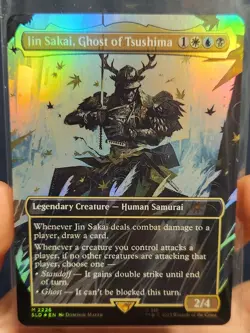 Jin Sakai, Ghost of Tsushima (Rainbow Foil) Secret Lair Drop Foil NM/M - Image 1