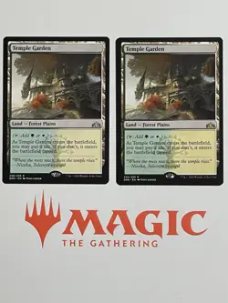 1x - MTG- Temple Garden - Guilds of Ravnica - Regular LP - Magic the Gathering - Image 1