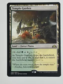 1x - MTG- Temple Garden - Guilds of Ravnica - Regular LP - Magic the Gathering - Image 3