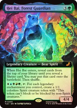 Hei Bai, Forest Guardian Foil Extended Art Avatar: The Last Airbender NM MTG - Image 1