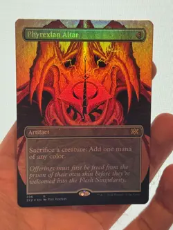 1X FOIL Phyrexian Altar BORDERLESS MINT MTG Magic 2X2 Commander Staple CEDH - Image 1