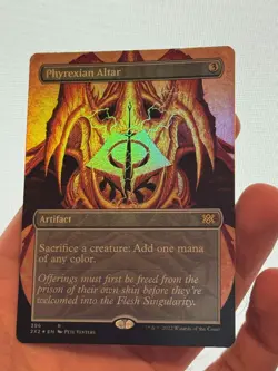 1X FOIL Phyrexian Altar BORDERLESS MINT MTG Magic 2X2 Commander Staple CEDH - Image 2