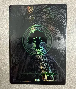 Forest (Phyrexian) - Full Art (Oil Slick Raised Foil) X4 Cards Lot 🔥🔥🔥🔥 - Image 1