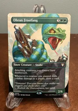 MTG Ohran Frostfang (Borderless) Regular Commander Masters #650 Rare Magic - Image 1