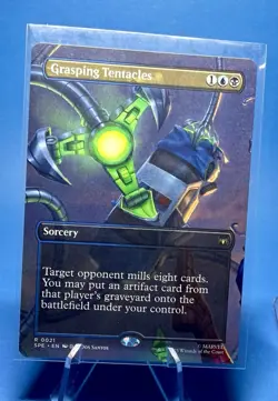 x1 Grasping Tentacles - Borderless R MTG Marvel's Spider-Man Eternal M/NM, Engli - Image 1