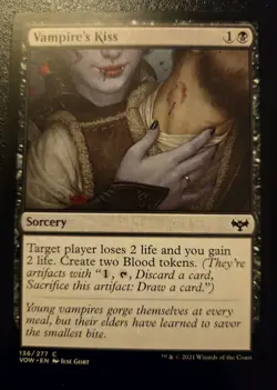 Vampire's Kiss 136/277 Common Innistrad: Crimson Vow Magic: The Gathering - Image 1