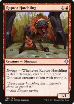 2x Raptor Hatchling - Foil Ixalan LP MTG - Image 1