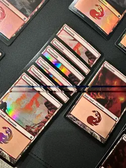 x40 MTG MIXED FOIL LANDS LOT Islands - Mountain - Plains - Swamp - Forest NM LP - Image 3