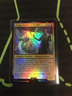 MTG Magic The Gathering Shaun, Father Of The Synths Foil PIP Rare Fallout - Image 1