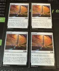 Manalith X4 M19 2019 Core Set Magic the Gathering MTG - Image 1