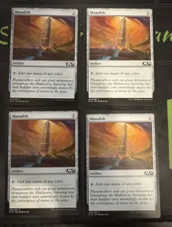 Manalith X4 M19 Core Set 2019 Magic the Gathering MTG - Image 1