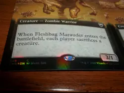 1x Fleshbag Marauder - FOIL Extended Art - Commander Legends - NM MTG Pack Fresh - Image 3
