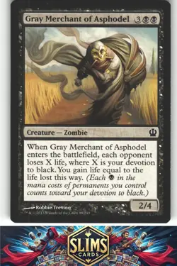 Gray Merchant of Asphodel - Theros - Common - Near Mint or Better - MTG - #89 - Image 1