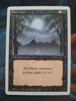MTG Magic the Gathering - Bad Moon - Revised - NM Cond - Image 1