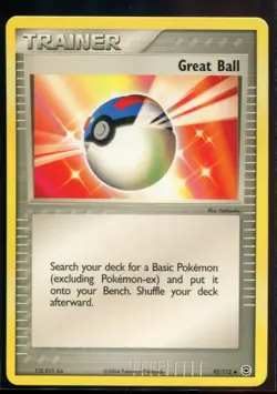Great Ball - ex FireRed & LeafGreen 92/112 2004 NM Pokemon - Image 1