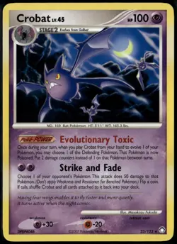 Crobat Rare - DP Mysterious Treasures 23/123 2007 LP+ Pokemon - Image 1