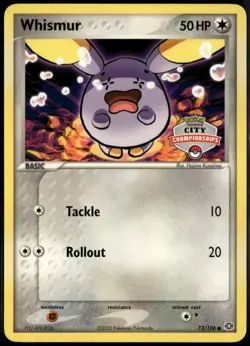 Whismur City Championship 73/106 ex Emerald 2005 NM Pokemon - Image 1