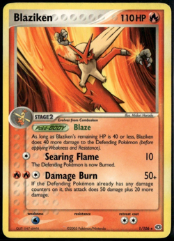 Blaziken 1/106 Non-Holo ex Emerald 2005 LP- Pokemon - Image 1
