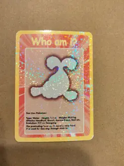 funskool who am i glitter holo pokemon seel single 2004 LP CONDITION - Image 1