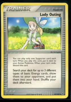 Lady Outing - ex Deoxys 87/107 2005 NM Pokemon - Image 1