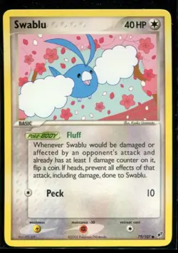 Swablu - ex Deoxys 79/107 2005 NM Pokemon - Image 1