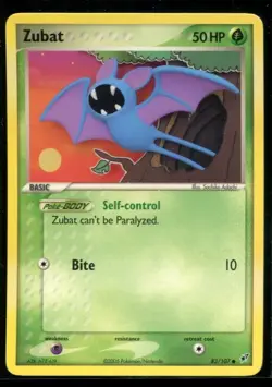 Zubat - ex Deoxys 83/107 2005 NM Pokemon - Image 1