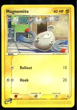 Magnemite Common - ex Dragon 61/97 2003 NM Pokemon - Image 1