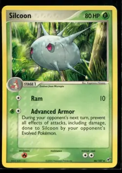 Silcoon - ex Deoxys 46/107 2005 NM Pokemon - Image 1