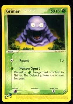 Grimer Common - ex Dragon 57/97 2003 NM Pokemon - Image 1