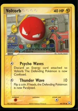 Voltotb - ex Team Rocket Returns 80/109 2004 NM Pokemon - Image 1