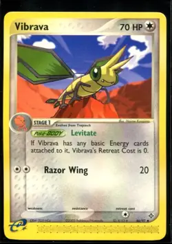 Vibrava Uncommon- ex Dragon 46/97 2003 NM Pokemon - Image 1
