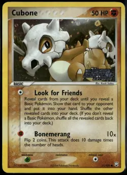 Cubone Reverse Holo 51/109 ex Team Rocket Returns 2004 NM Pokemon - Image 1