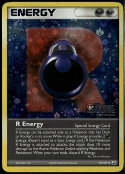 R Energy Reverse Holo - ex Team Rocket Returns 95/109 2004 LP+ Pokemon - Image 1
