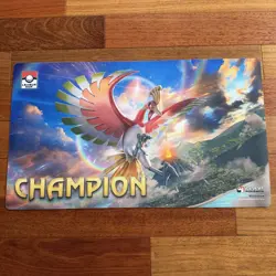 Pokemon Playmat Ho-Oh League Cub Champion USED - Image 1