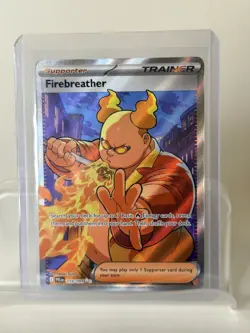 Fire Breather 119/94 Full Art Trainer Holo Me02: Phantasmal Flames Pokemon TCG - Image 1