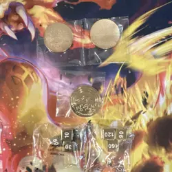 Pokemon TCG Metal Gold Coin & Damage Counter Set - 2022 Collectible - Image 2