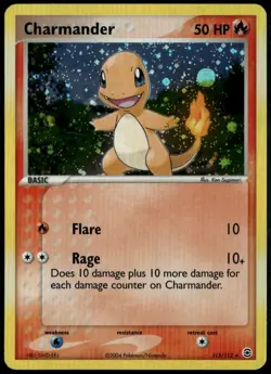 Charmander 113/112 Secret Rare Holo ex FireRed & LeafGreen NM Pokemon - Image 1