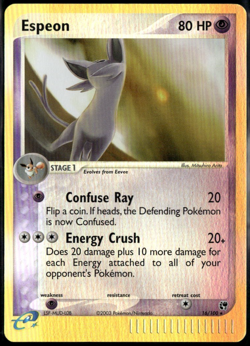 Espeon Reverse Holo - ex Sandstorm Uncommon 16/100 2003 LP+ Pokemon - Image 1