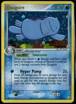 Quagsire Reverse Holo Stamp 26/109 ex Team Rocket Returns 2004 NM Pokemon - Image 1