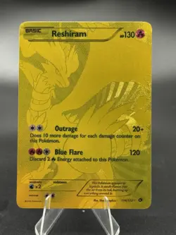 Reshiram - 114/113 - Legendary Treasures - Gold Secret Rare - NM/LP -Pokemon TCG - Image 1
