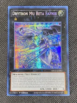 YuGiOh! - Drytron Mu Beta Fafnir MP22-EN084 Prismatic Secret Rare 1st Edition NM - Image 1