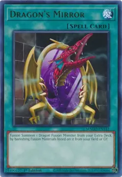 Yugioh Dragon's Mirror MAGO-EN142 1st Edition Gold Rare M/NM - Image 1